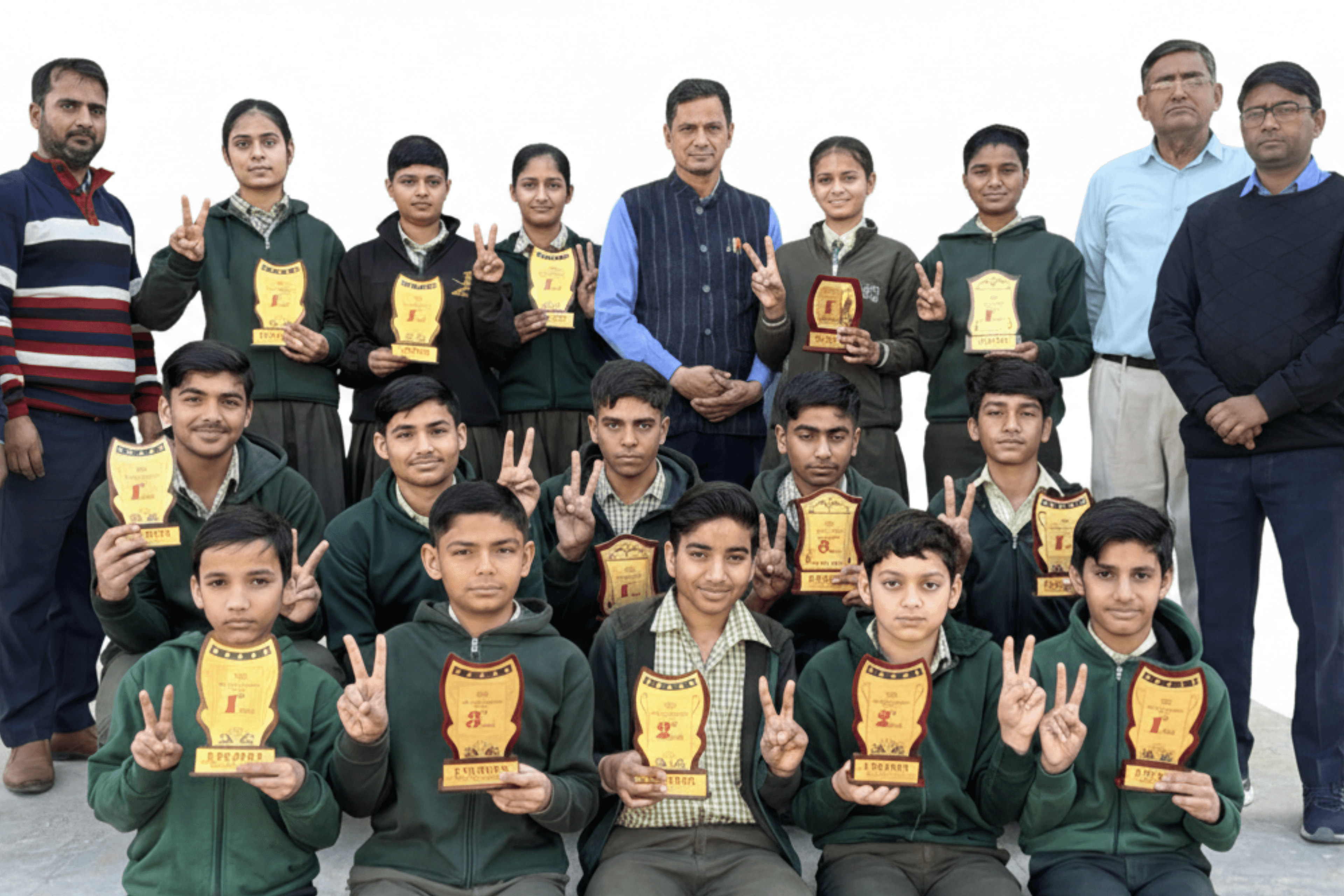 group photo of the toppers of the month January, 2026